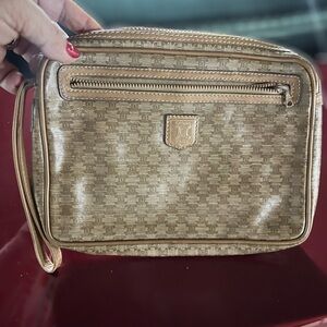 Celine Gold Cosmetic Bag